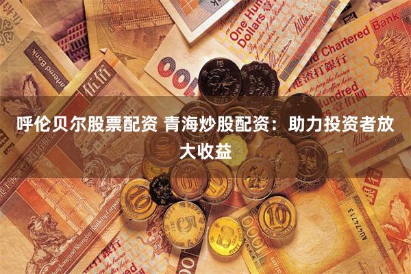 呼伦贝尔股票配资 青海炒股配资：助力投资者放大收益